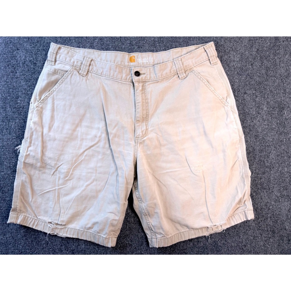 Carhartt Mens 40 Tan Canvas Relaxed Fit Carpenter Work Shorts 102514 Bangladesh